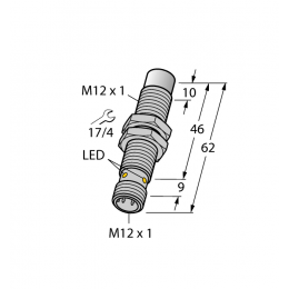 Індуктивний датчик NI10U-EM12EWD-VP6X-H1141, Turck