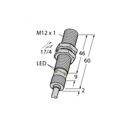 Індуктивний датчик BI4U-EM12EWD-VP6X, Turck