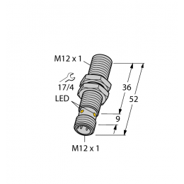 Індуктивний датчик BI4U-EM12WD-IOL6X2-H1141, Turck
