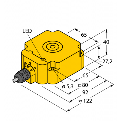 Індуктивний датчик BI50-Q80-Y1X, Turck Індуктивний датчик BI50-Q80-Y1X, Turck