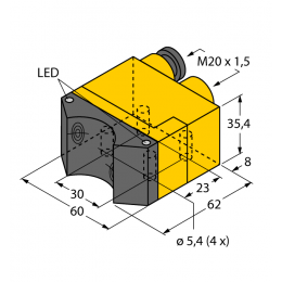 Індуктивний датчик NI4-DSU35TC-2Y1X2, Turck
