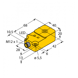 Індуктивний датчик BI15-Q20-Y1X-H1141, Turck