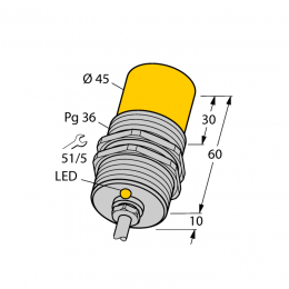 Індуктивний датчик NI25-G47-AZ3X, Turck