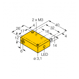 Індуктивний датчик NI4-Q12-AZ31X, Turck Індуктивний датчик NI4-Q12-AZ31X, Turck
