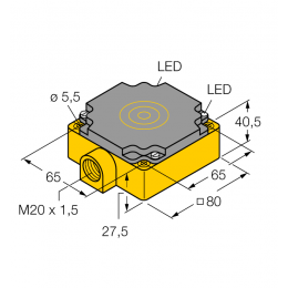 Індуктивний датчик NI50-CP80-FZ3X2, Turck Індуктивний датчик NI50-CP80-FZ3X2, Turck