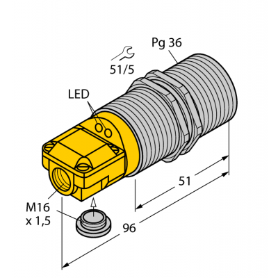 Індуктивний датчик BI25-G47SR-FZ3X2, Turck