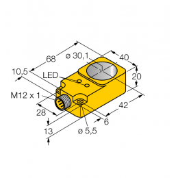 Індуктивний датчик BI30R-Q20-AP6X2-H1741, Turck Індуктивний датчик BI30R-Q20-AP6X2-H1741, Turck