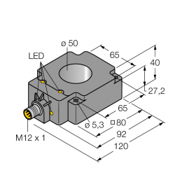 Індуктивний датчик BI50R-Q80-AP6X2-H1141, Turck Індуктивний датчик BI50R-Q80-AP6X2-H1141, Turck