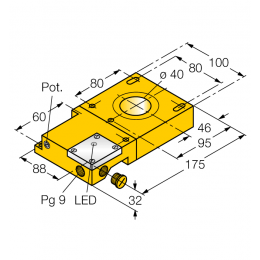 Індуктивний датчик NI40R-S32SR-VP44X, Turck