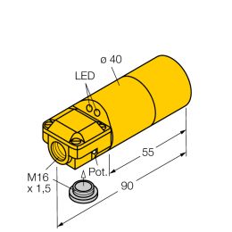 Індуктивний датчик DNI30U-K40SR-AP4X2, Turck
