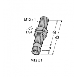 Індуктивний датчик BI2-M12-LIU-H1141, Turck