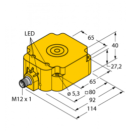Індуктивний датчик BI50U-Q80-VP4X2-H1141/3GD, Turck Індуктивний датчик BI50U-Q80-VP4X2-H1141/3GD, Turck