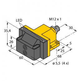Індуктивний датчик NI4-DSU26-2AP4X2-H1141, Turck