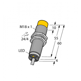 Індуктивний датчик NI12U-M18M-VP4X, Turck