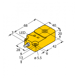 Індуктивний датчик NI25-Q20-AN6X2, Turck