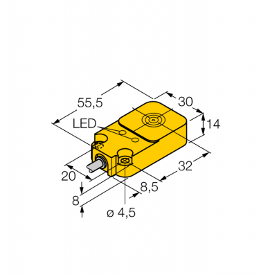 Індуктивний датчик BI10U-Q14-AN6X2, Turck Індуктивний датчик BI10U-Q14-AN6X2, Turck