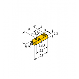 Індуктивний датчик BI2-Q5.5-AP6X/S34, Turck