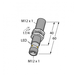 Індуктивний датчик BI2.5FE-EM12FE-AP6X-H1141, Turck