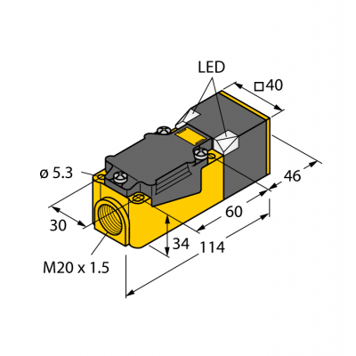 Індуктивний датчик BI15-CP40-AN6X2, Turck Індуктивний датчик BI15-CP40-AN6X2, Turck