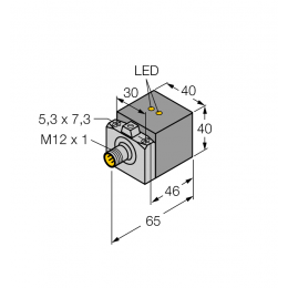Індуктивний датчик BI20U-CA40-AP6X2-H1141/S1590 W/BS2.0, Turck