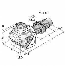 Індуктивний датчик NI15U-EM18WDTC-AP6X, Turck Індуктивний датчик NI15U-EM18WDTC-AP6X, Turck