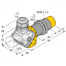 Індуктивний датчик NI30U-EM30WDTC-AP6X, Turck