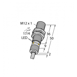 Індуктивний датчик BI4U-EM12WD-AP6X, Turck