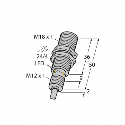 Індуктивний датчик BI8U-EM18WD-AP6X, Turck