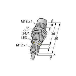 Індуктивний датчик NI15U-EM18WD-AP6X, Turck Індуктивний датчик NI15U-EM18WD-AP6X, Turck