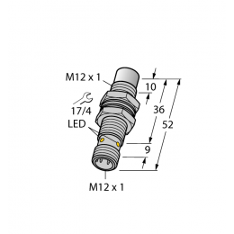 Індуктивний датчик NI10U-MT12-AN6X-H1141, Turck Індуктивний датчик NI10U-MT12-AN6X-H1141, Turck