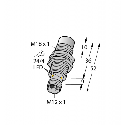 Індуктивний датчик NI15U-EM18WD-AN6X-H1141, Turck