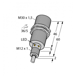 Індуктивний датчик BI15U-EM30WD-AN6X, Turck