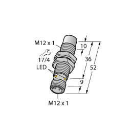 Індуктивний датчик NI10U-EM12WD-AP6X-H1141/3GD, Turck