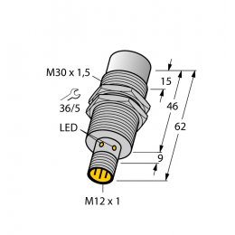 Індуктивний датчик NI30U-EM30WD-AP6X-H1141/3GD, Turck