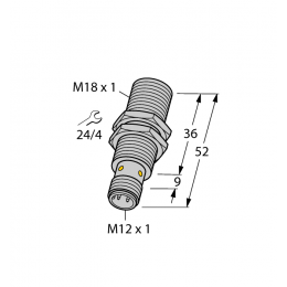 Індуктивний датчик BI8U-EM18WD-VP6X-H1141, Turck Індуктивний датчик BI8U-EM18WD-VP6X-H1141, Turck