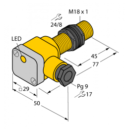 Індуктивний датчик BI5U-P18SK-AP6X, Turck Індуктивний датчик BI5U-P18SK-AP6X, Turck