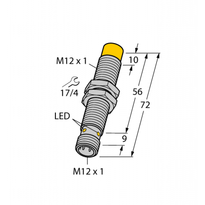 Індуктивний датчик NI8U-M12EE-AP6X-H1141, Turck