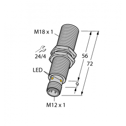 Індуктивний датчик BI8U-M18E-AN6X-H1141, Turck Індуктивний датчик BI8U-M18E-AN6X-H1141, Turck