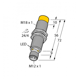Індуктивний датчик NI12U-M18E-AP6X-H1141, Turck Індуктивний датчик NI12U-M18E-AP6X-H1141, Turck