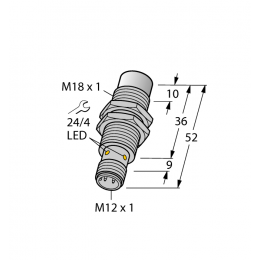 Індуктивний датчик NI12U-MT18H-AP6X-H1141, Turck