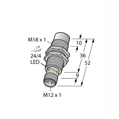 Індуктивний датчик NI12U-MT18-AP6X-H1141, Turck