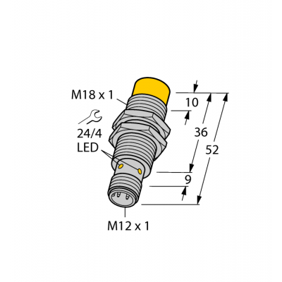 Індуктивний датчик NI12U-EM18-AP6X-H1141, Turck Індуктивний датчик NI12U-EM18-AP6X-H1141, Turck