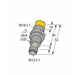 Індуктивний датчик NI12U-EM18-AN6X-H1141, Turck Індуктивний датчик NI12U-EM18-AN6X-H1141, Turck
