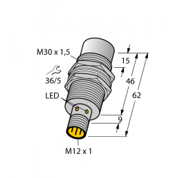 Індуктивний датчик NI20U-MT30-AN6X-H1141, Turck Індуктивний датчик NI20U-MT30-AN6X-H1141, Turck