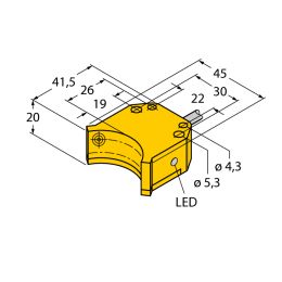 Індуктивний датчик NI4-DS20-2AP6X2, Turck