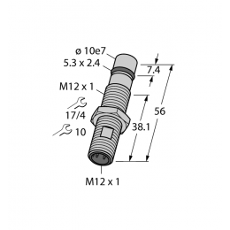 Індуктивний датчик BID1.5-G120KK-AP6-H1141, Turck
