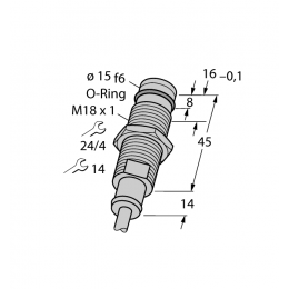 Індуктивний датчик BID2-G180-AP6/S212, Turck
