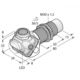 Індуктивний датчик NI15-EM30WDTC-Y1X, Turck Індуктивний датчик NI15-EM30WDTC-Y1X, Turck