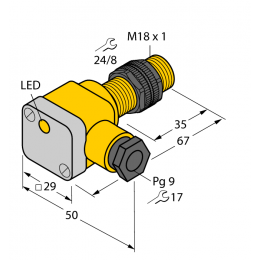 Індуктивний датчик BI5-P18SK-Y1X, Turck Індуктивний датчик BI5-P18SK-Y1X, Turck