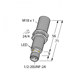 Індуктивний датчик BI5U-G18-ADZ30X2-B3331, Turck Індуктивний датчик BI5U-G18-ADZ30X2-B3331, Turck